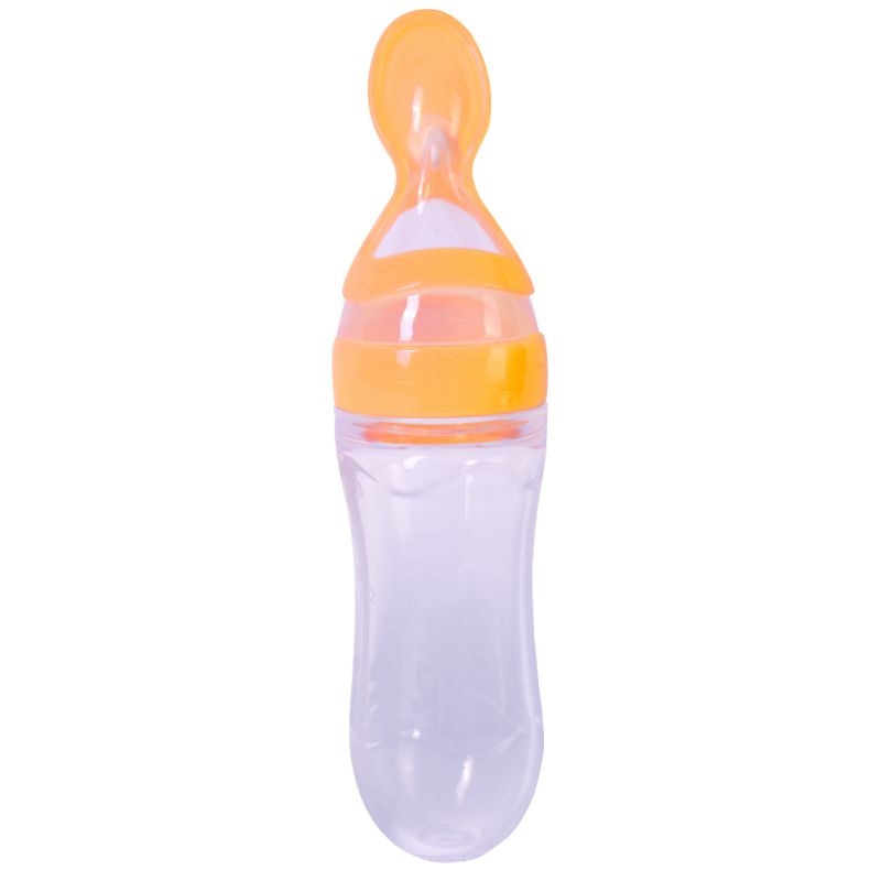 Colher de silicone para alimentação infantil